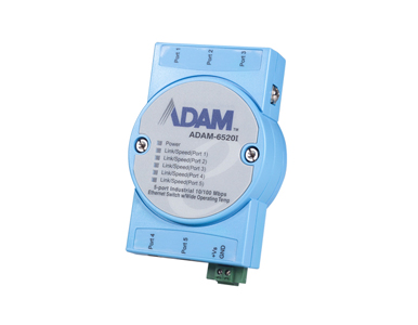 Advantech ADAM-6520I-AE - 5-port Wide Operating Temp. Industrial Switch by Advantech