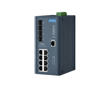 Advantech EKI-7712G-4FI-AE - 8G + 4SFP Port Managed Ethernet Switch Wide Temp by Advantech