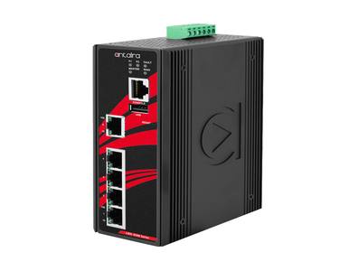 Antaira LMX-0500-T-V2 - 5-Port Industrial Managed Ethernet Switches w/5*10/100Tx; EOT: -40~75C - Version 2 Hardware by ANTAIRA