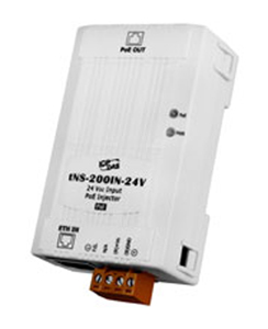 ICP DAS tNS-200IN-24V - PoE Injector for 1 PoE port (uses unused pairs), 24 V input by ICP DAS